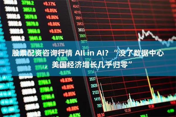 股票配资咨询行情 AIl in AI？“没了数据中心，美国经济增长几乎归零”